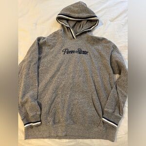 Penn State American Eagle Collab. Gray/ Navy Striped Hoodie